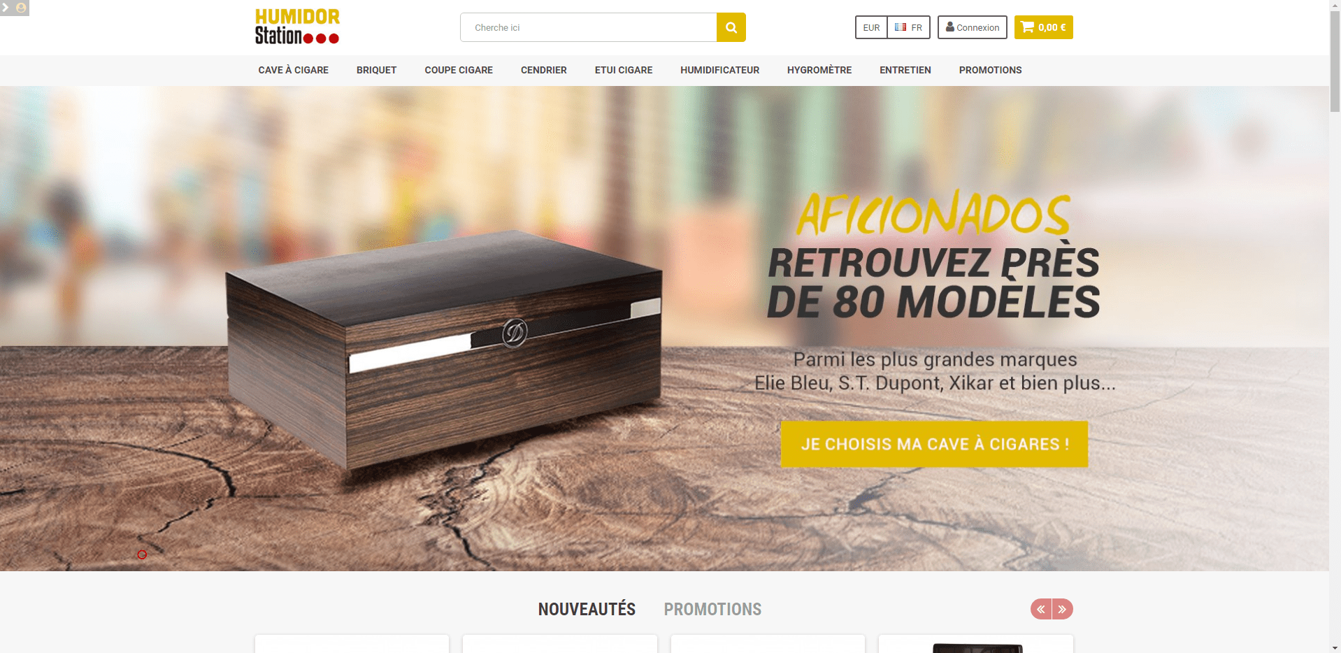 Découvrez Humidor Station, cadeaux pour fumeurs